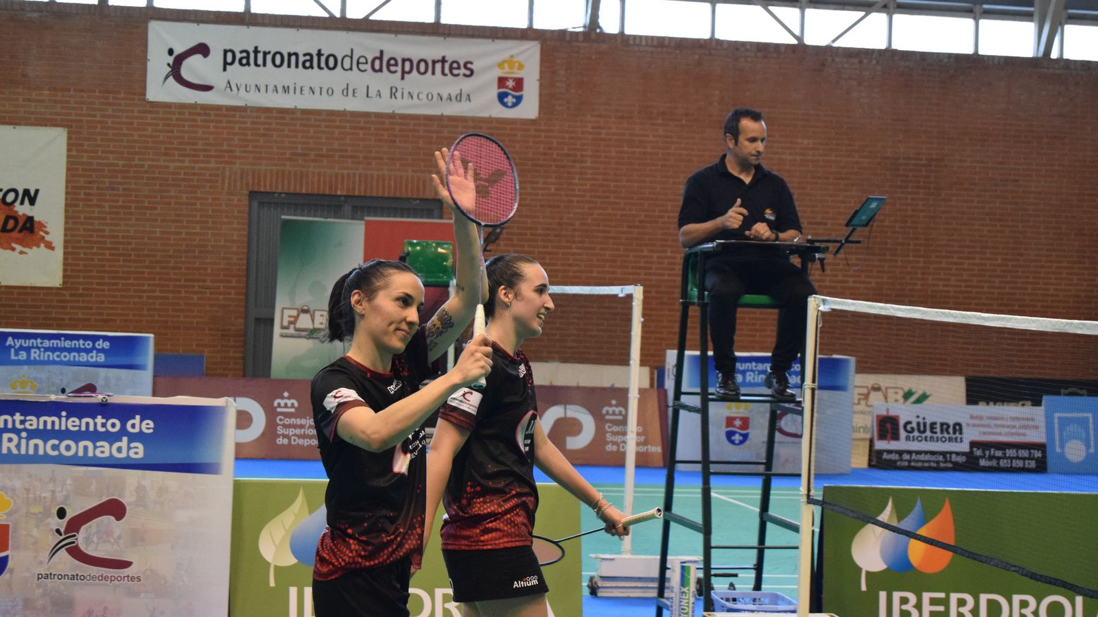 Una imagen del dobles femenino formado por Bea Corrales y Claudia Leal.