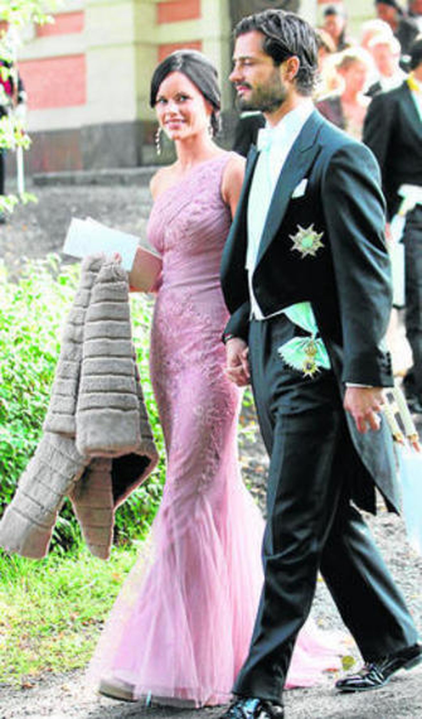 Con su novia, la 'ex stripper' Sofia Hellqvist.