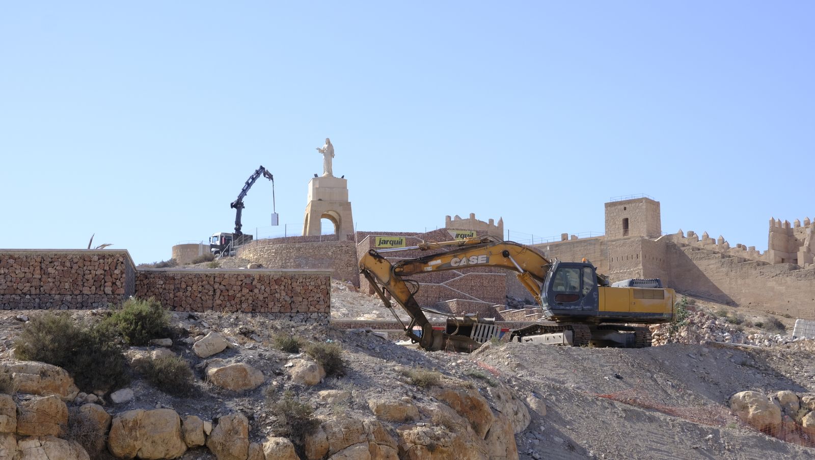Imágenes del avance de las obras en la zona del Cerro de San Cristobal