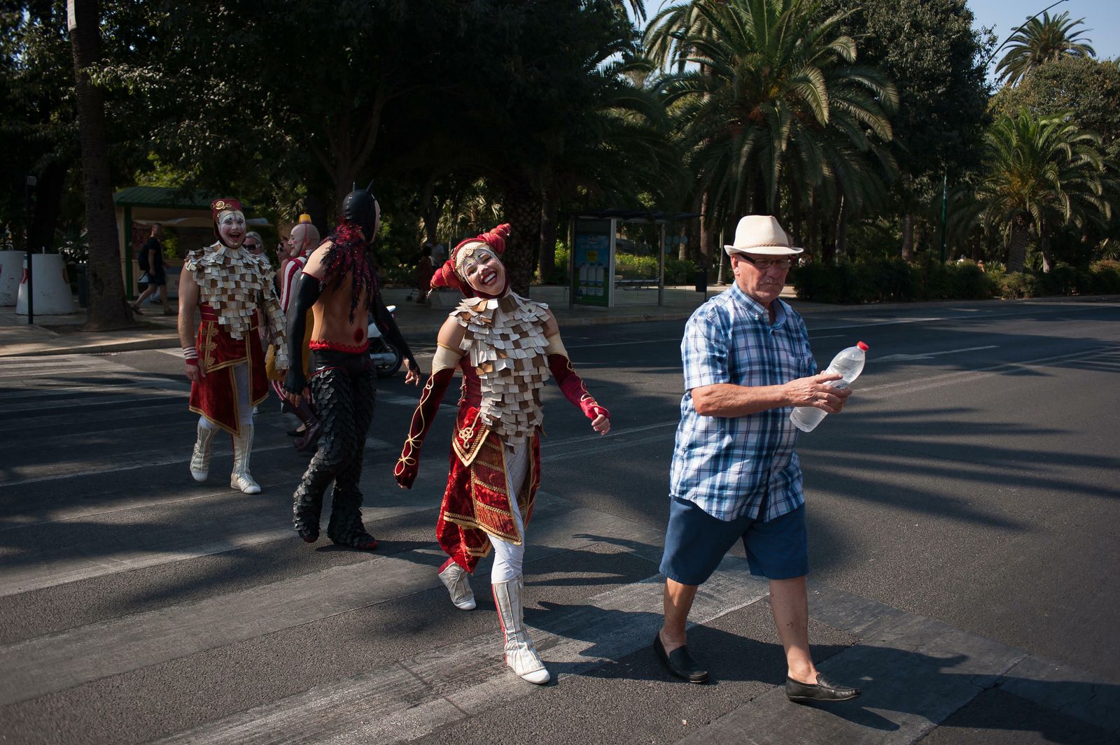Presentación del espectáculo 'Kooza' del Circo del Sol en Málaga