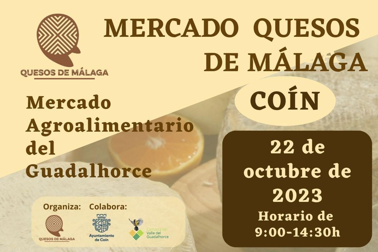 Cartel promocional del Mercado de Quesos de Málaga. Cartel promocional del Mercado de Quesos de Málaga.