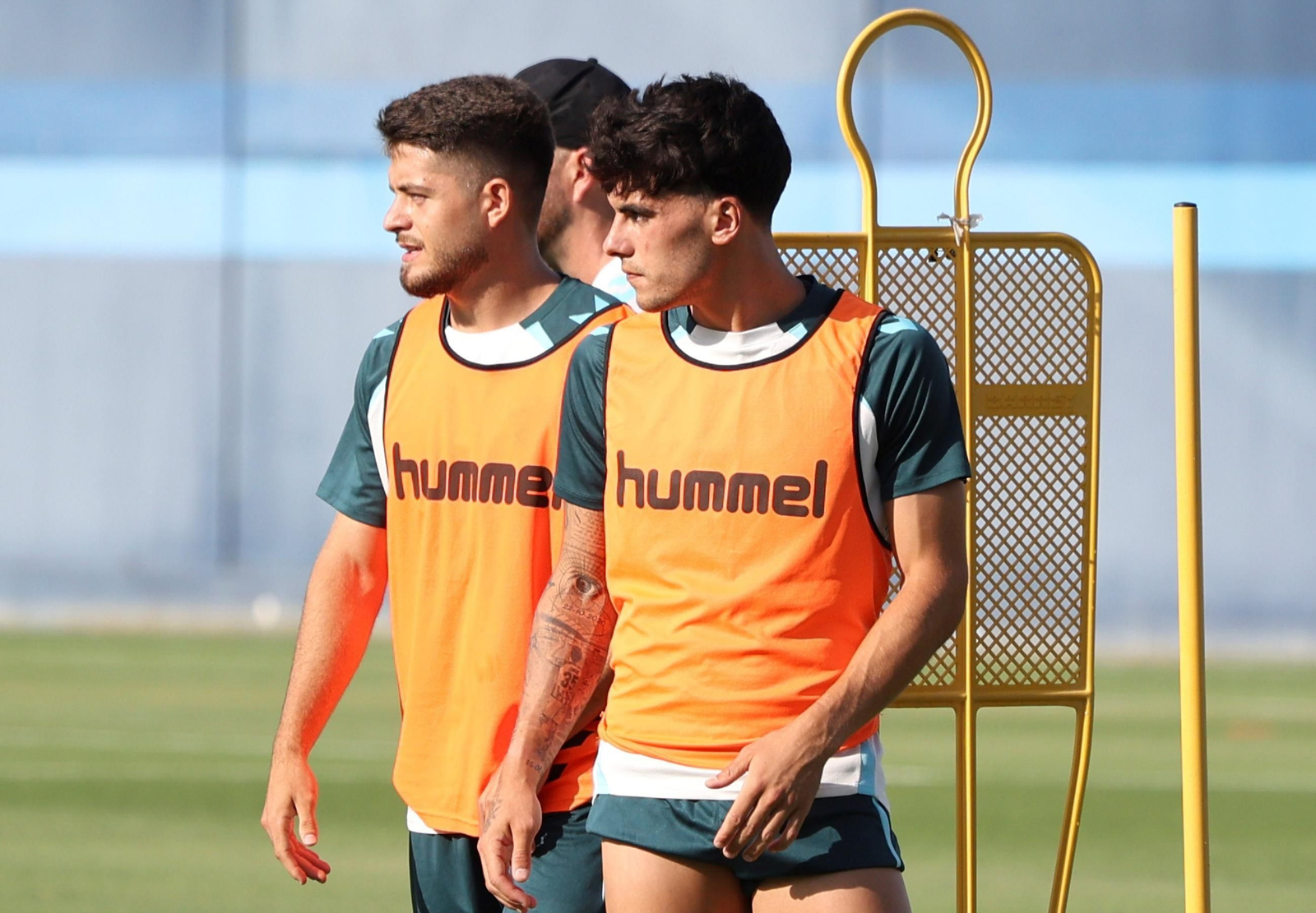 Eneko Jauregi se ejercita en su primer día como jugador del Málaga CF
