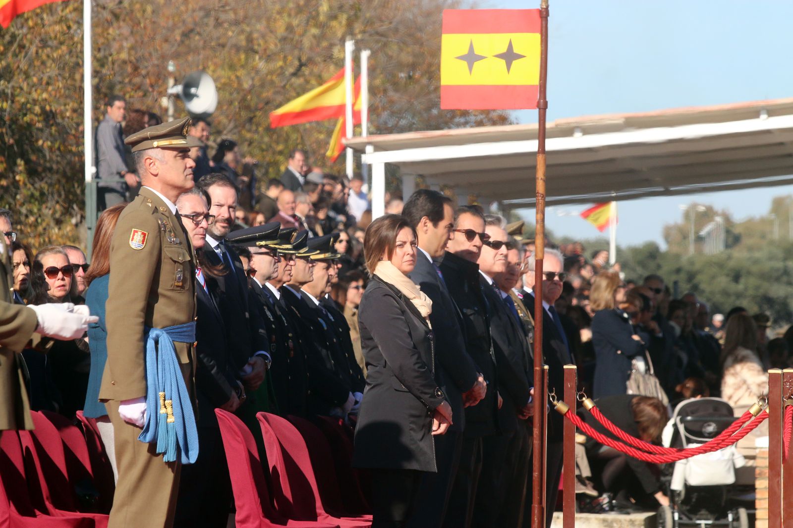 Parada militar en la base de Cerro Muriano por el Día de la Inmaculada