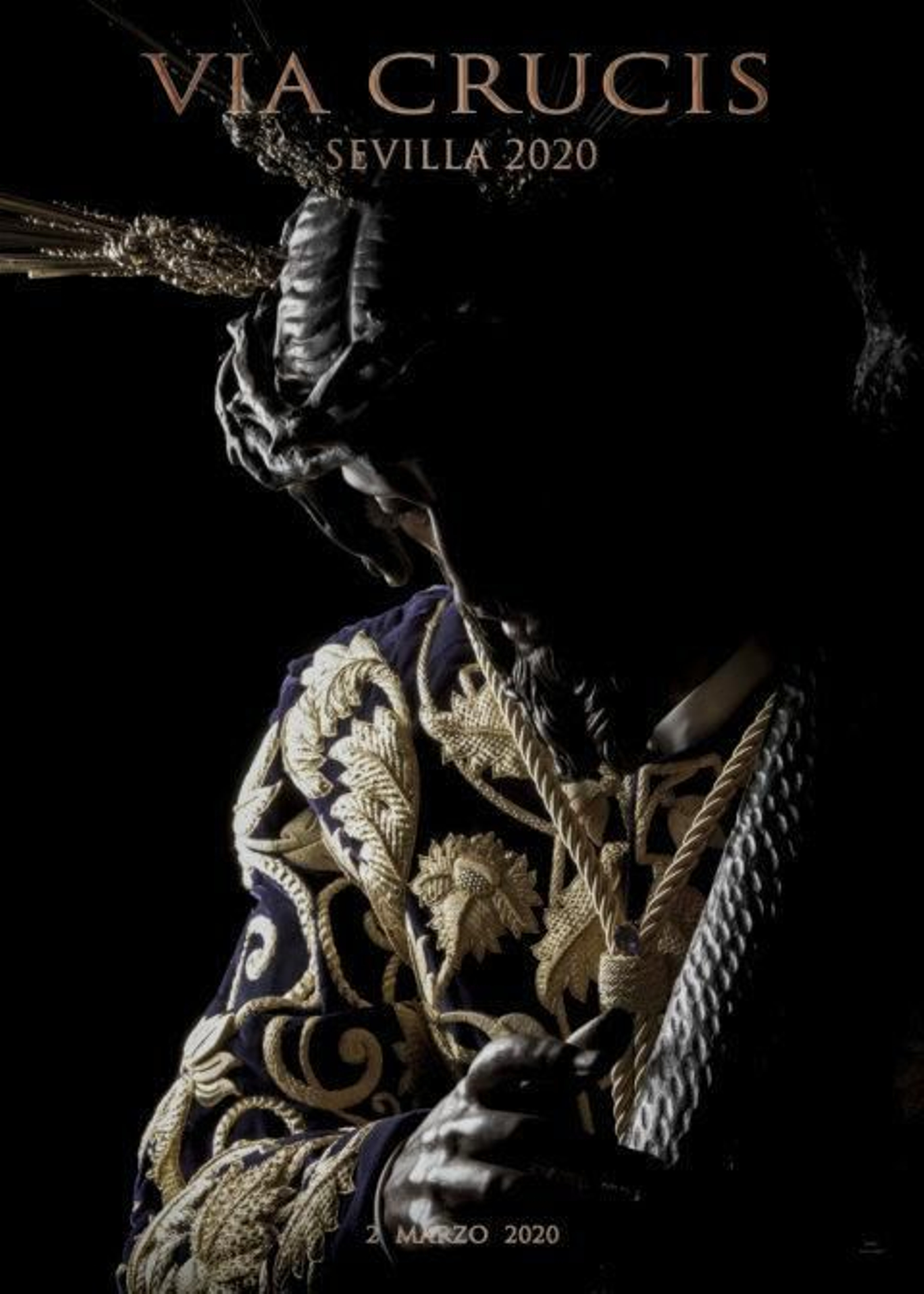 Cartel del Vía Crucis de la Hermandades de Sevilla 2020.