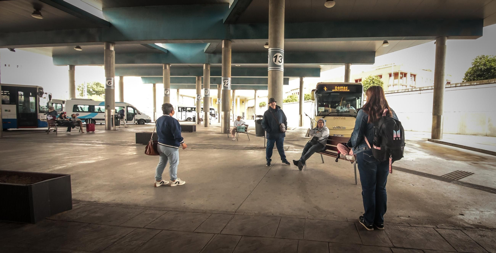 Imágenes de la huelga de transporte de pasajeros en Jerez Imágenes de la huelga de transporte de pasajeros en Jerez