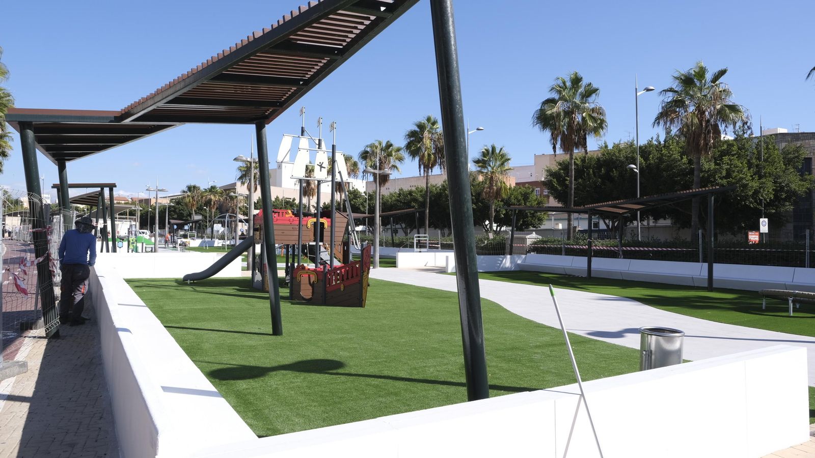 Los más pequeños podrán ‘navegar’ en este barco pirata.