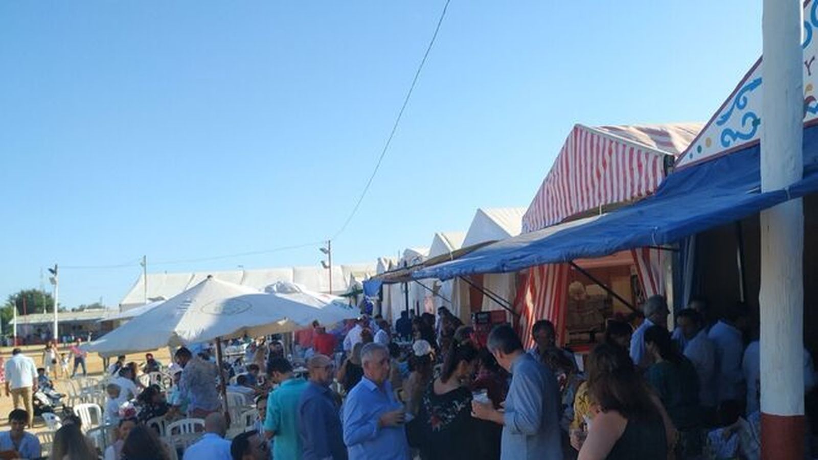 Casetas de la feria de La Puebla del Río, que el año pasado no se celebró.