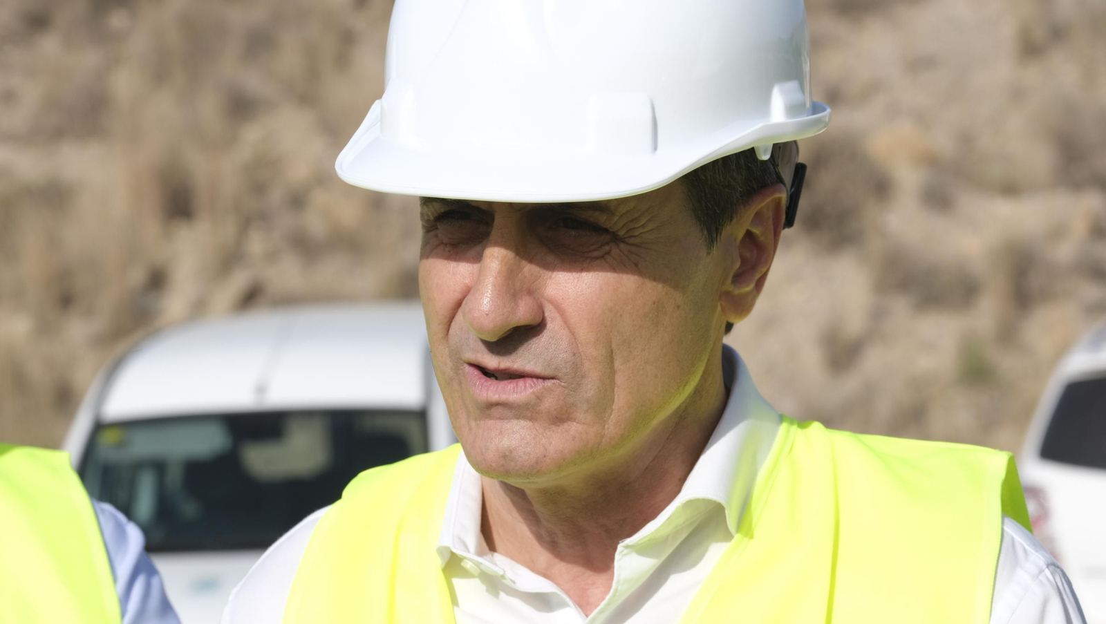 Visita a las obras del enlace de las Autovías A-92 y A-7, en Viator