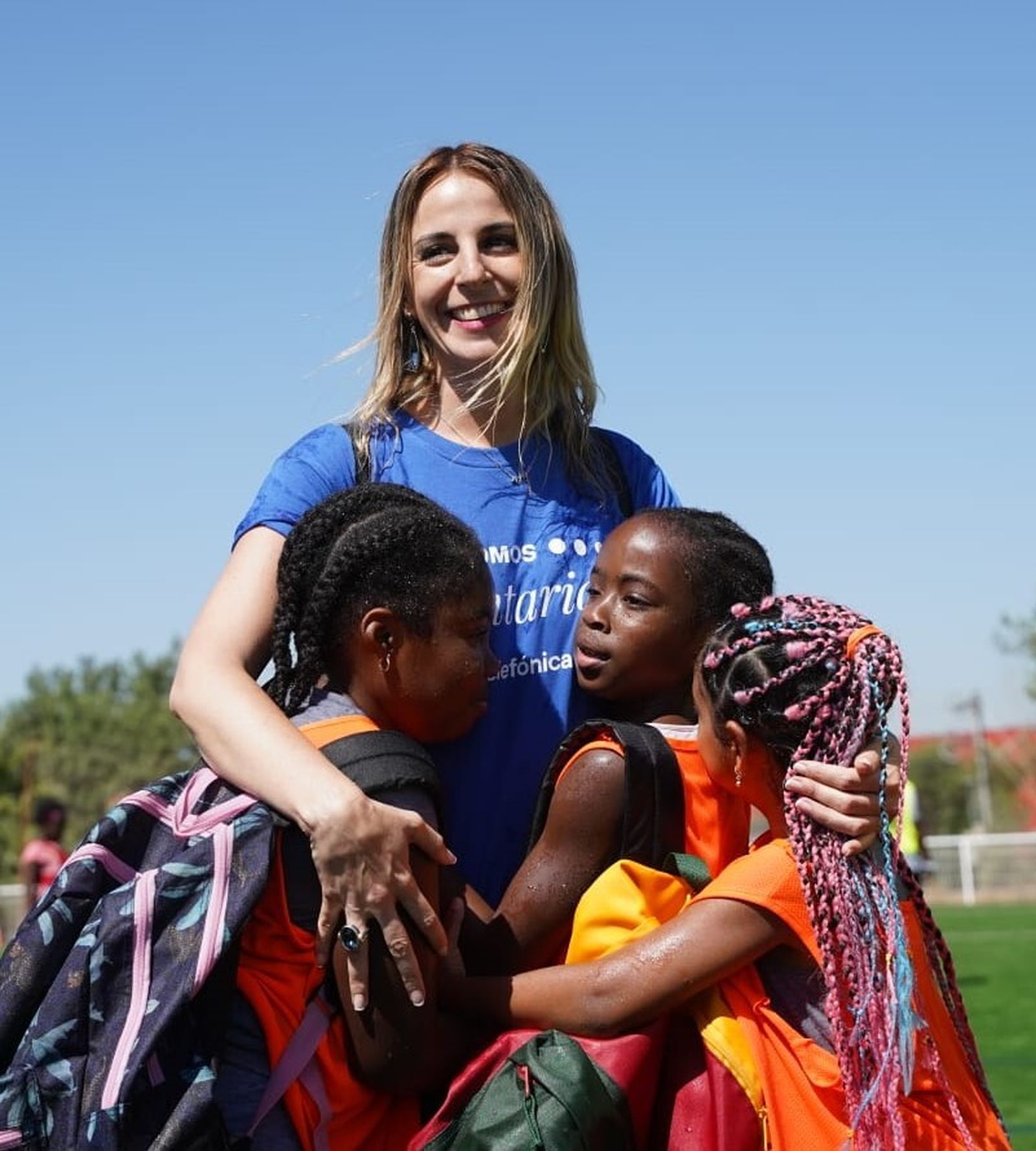 Una voluntaria durante la pasada edición del Día del Voluntariado.