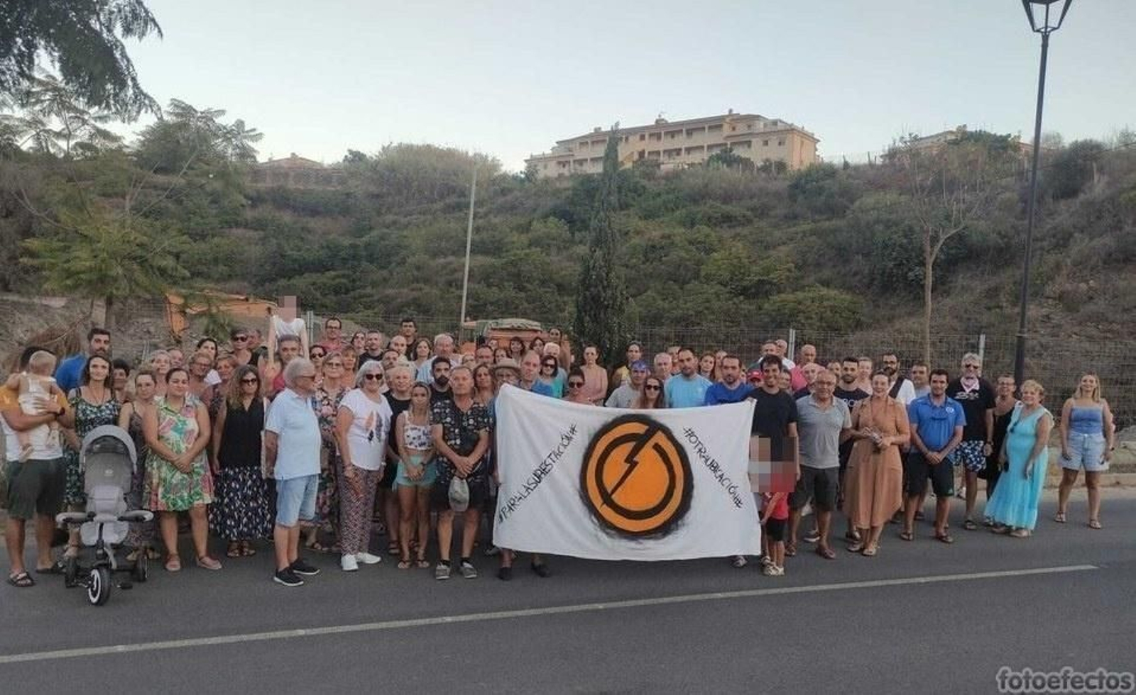 Integrantes de la plataforma ciudadana contra la subestación de Torrox