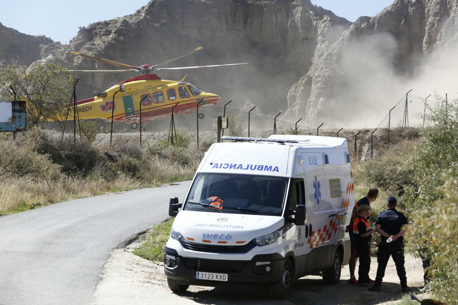 Imágenes tras la explosión de la pirotecnia de Guadix
