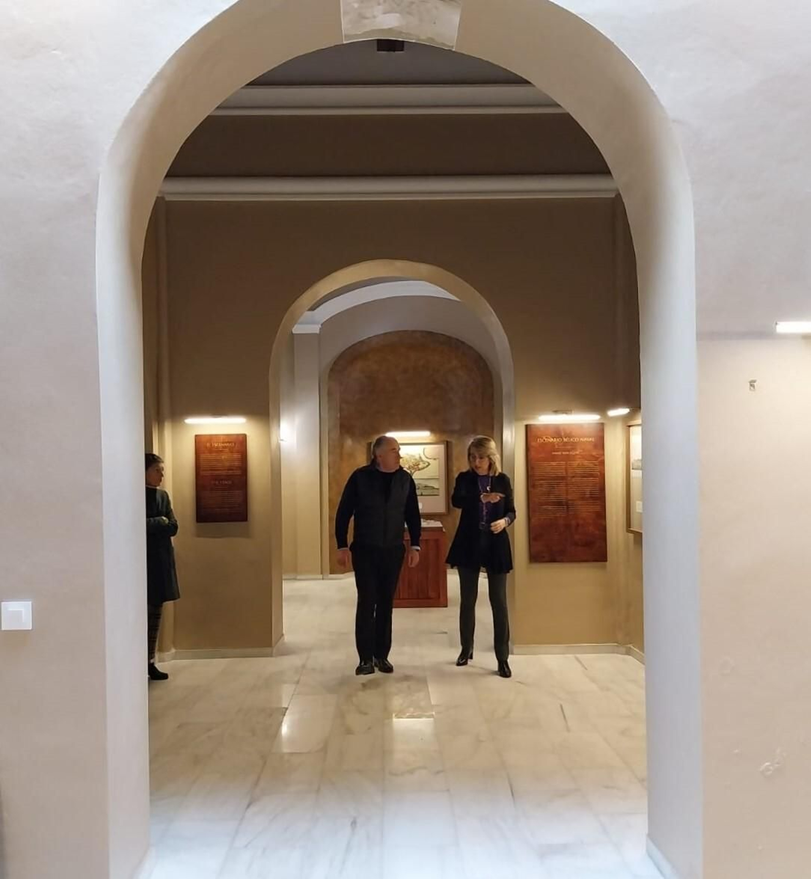 El interior de la capilla.