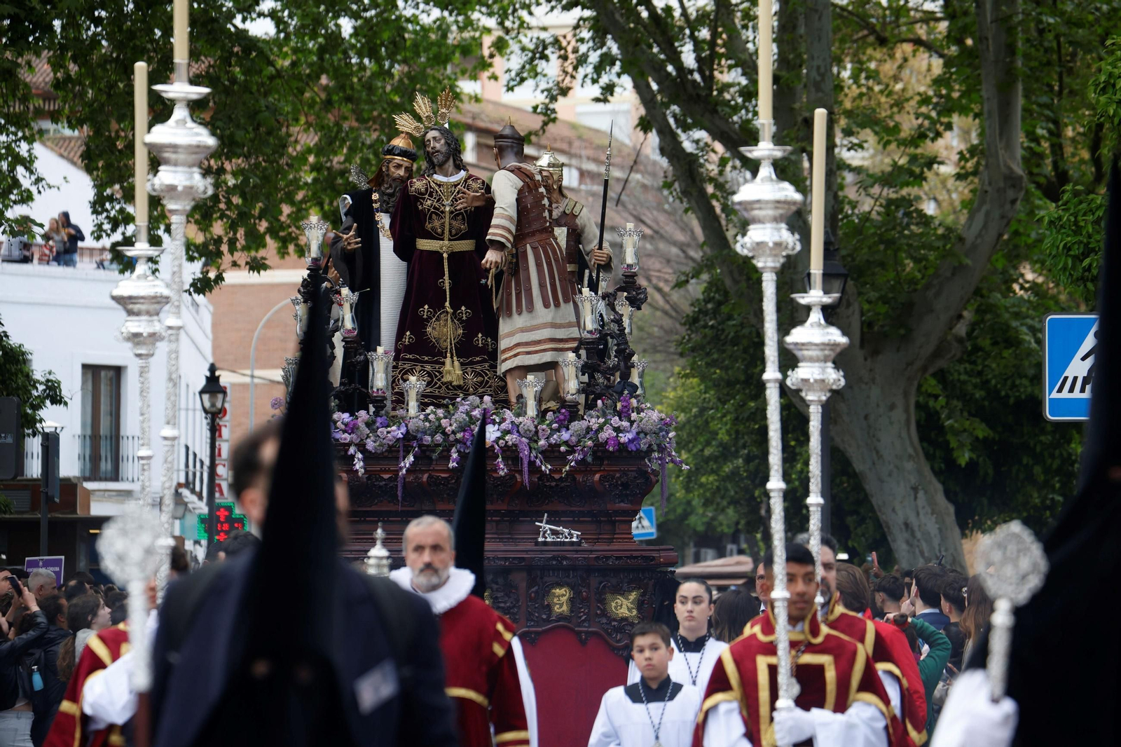 Las imágenes de la hermandad del Perdón  el Miércoles Santo en Córdoba