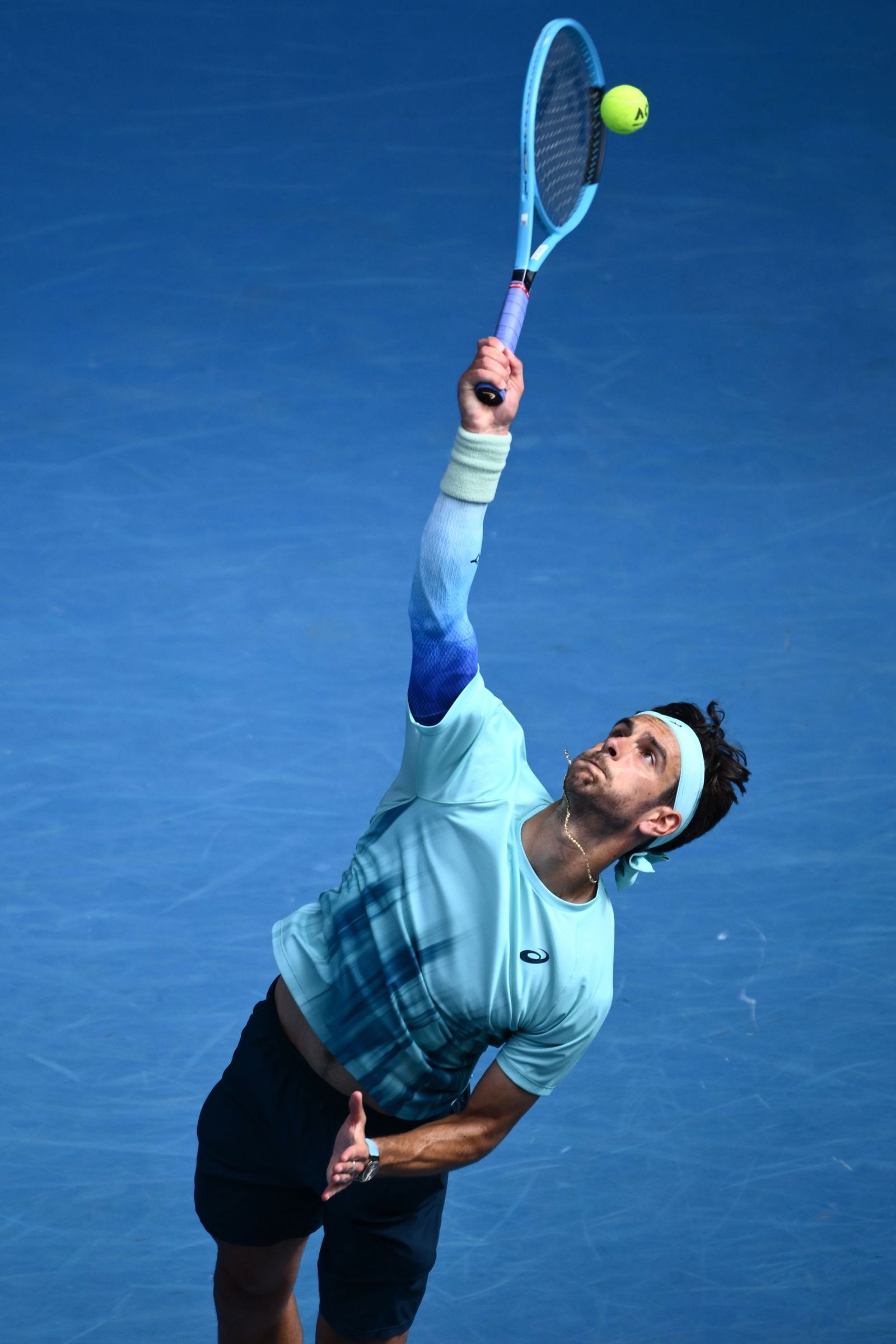 Las fotos de la retirada de Musetti ante Djokovic y del resto de cuartos de final