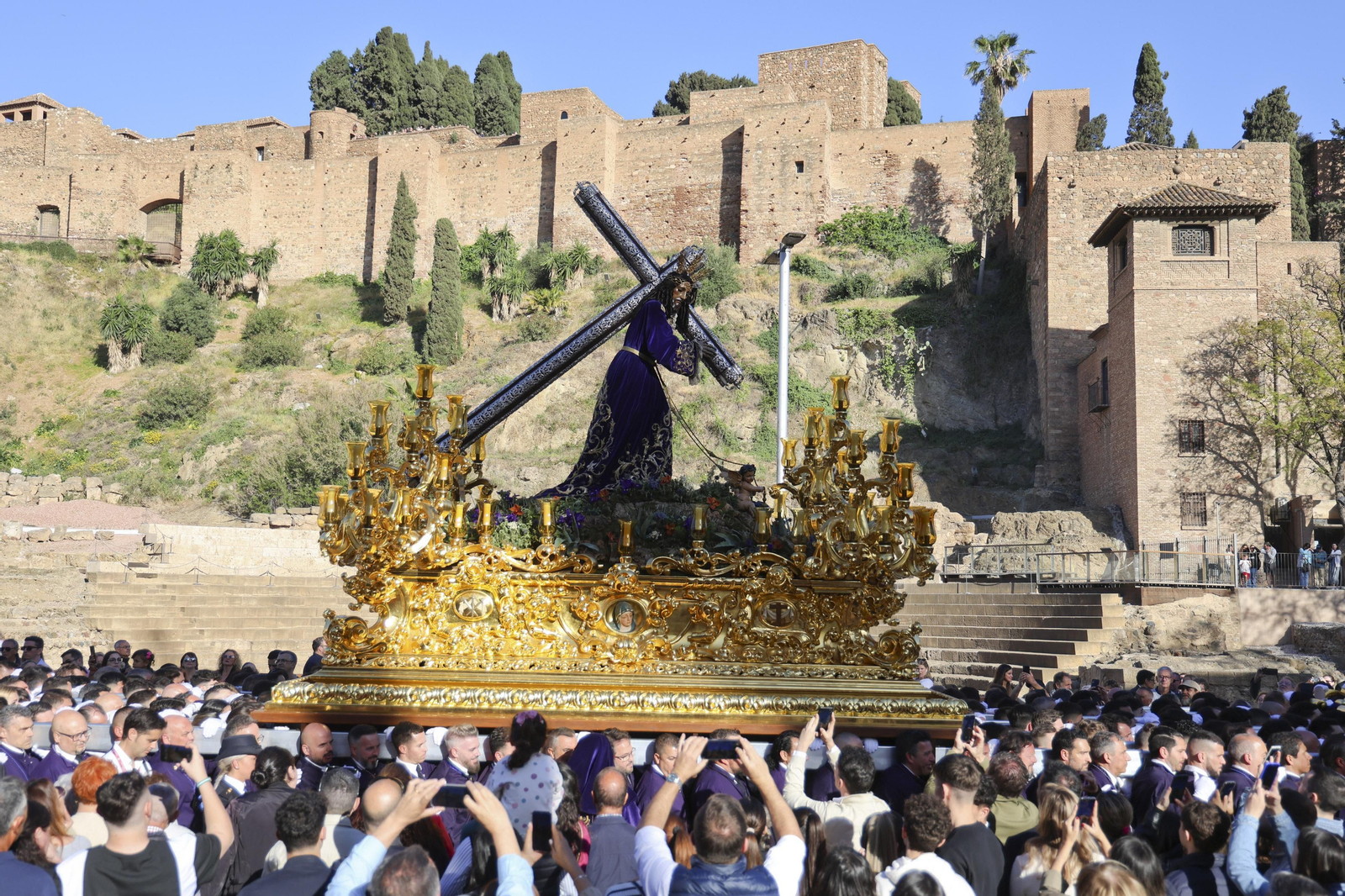 El Rico, en su procesión del Miércoles Santo en Málaga El Rico, en su procesión del Miércoles Santo en Málaga