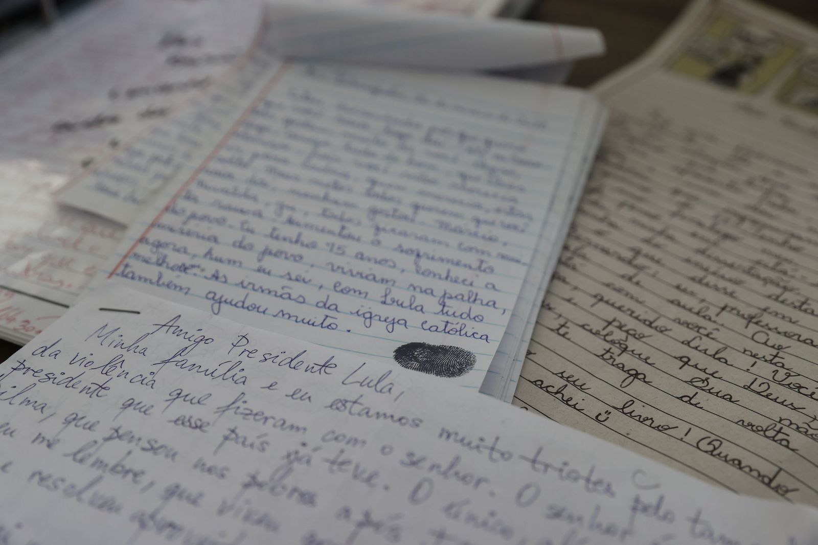 Cartas escritas a mano.