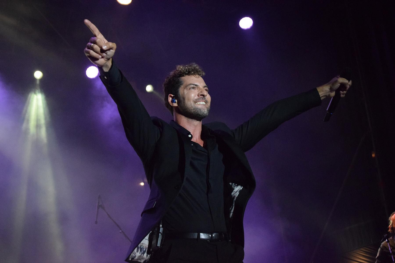 David Bisbal, en la noche del domingo en El Puerto de Santa María.