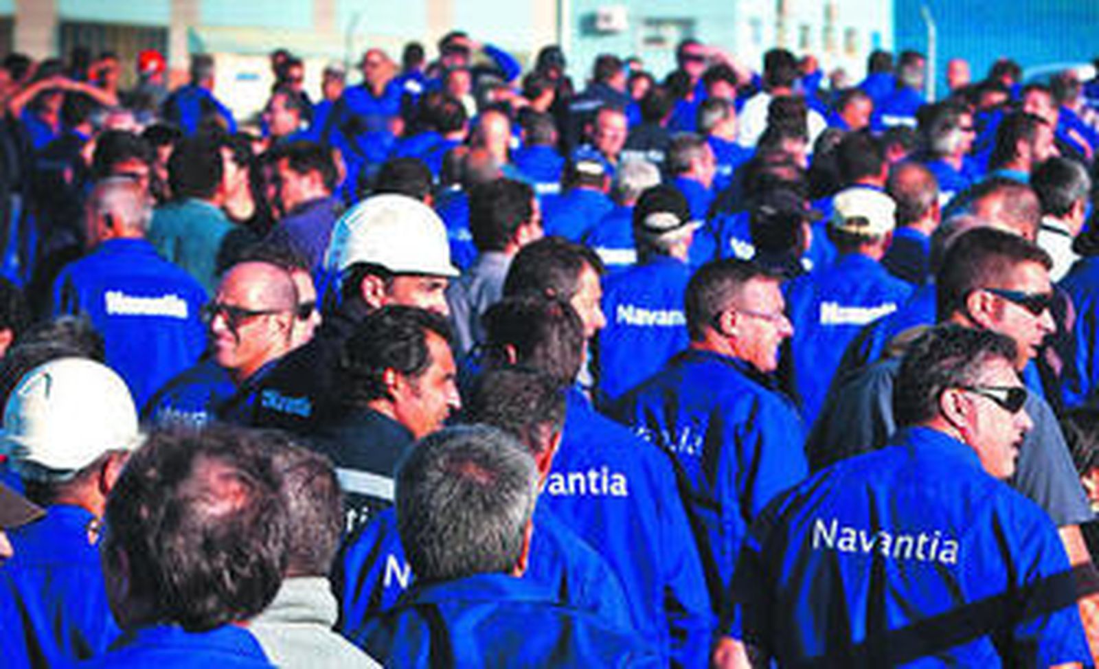 Imagen de archivo de la plantilla del astillero de Puerto Real.