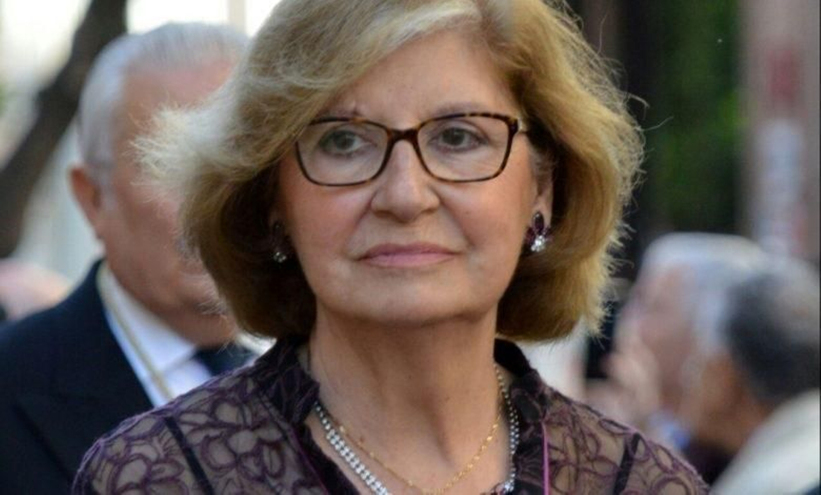 La cofrade Maruja Vilches