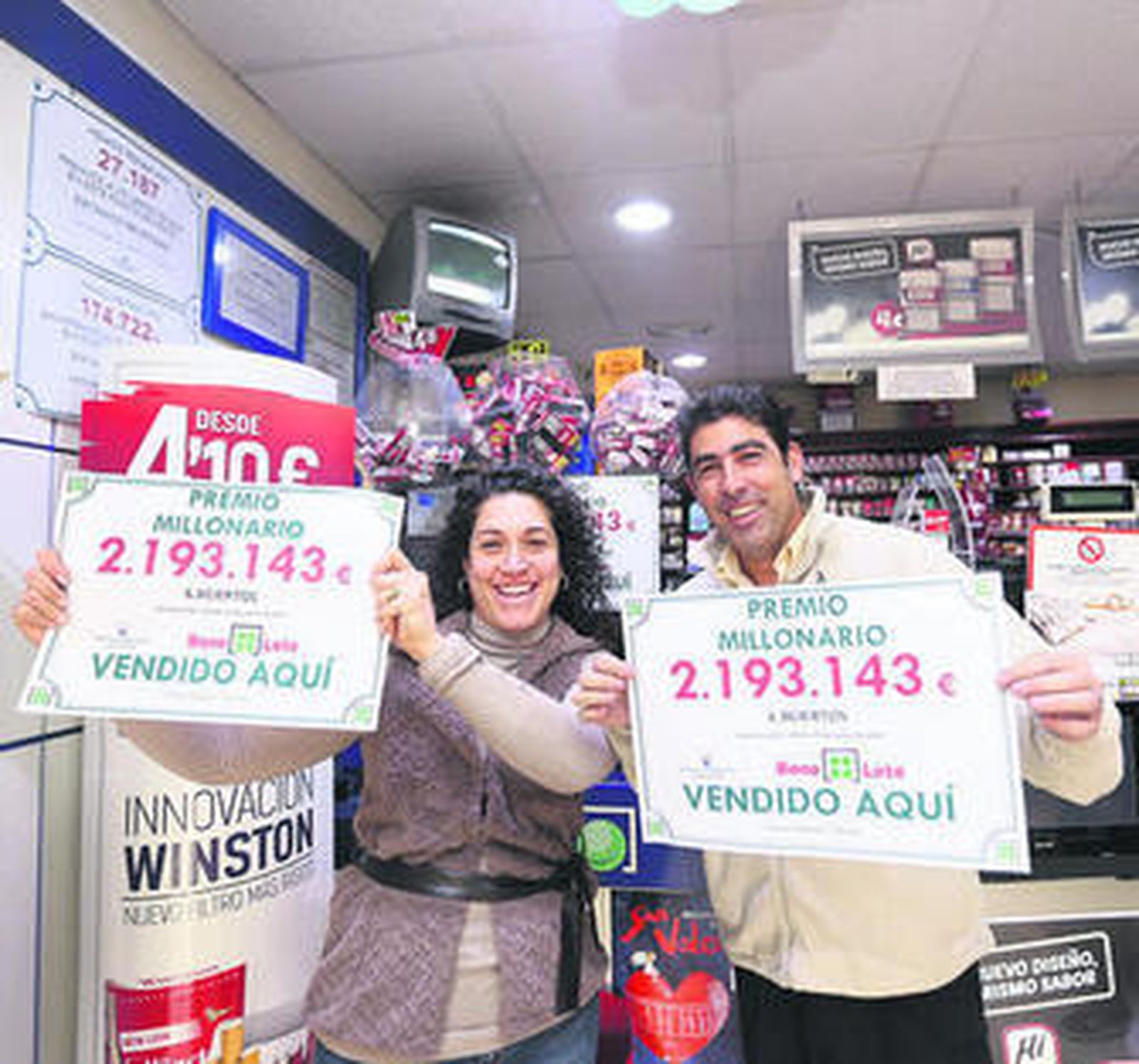 Los responsables del establecimiento donde se vendió el boleto.