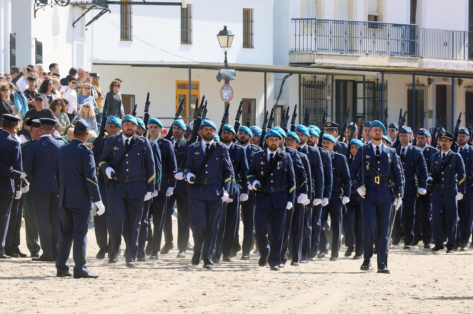 Imágenes del acto de Juramento o Promesa de Fidelidad a la Bandera Nacional en El Rocío