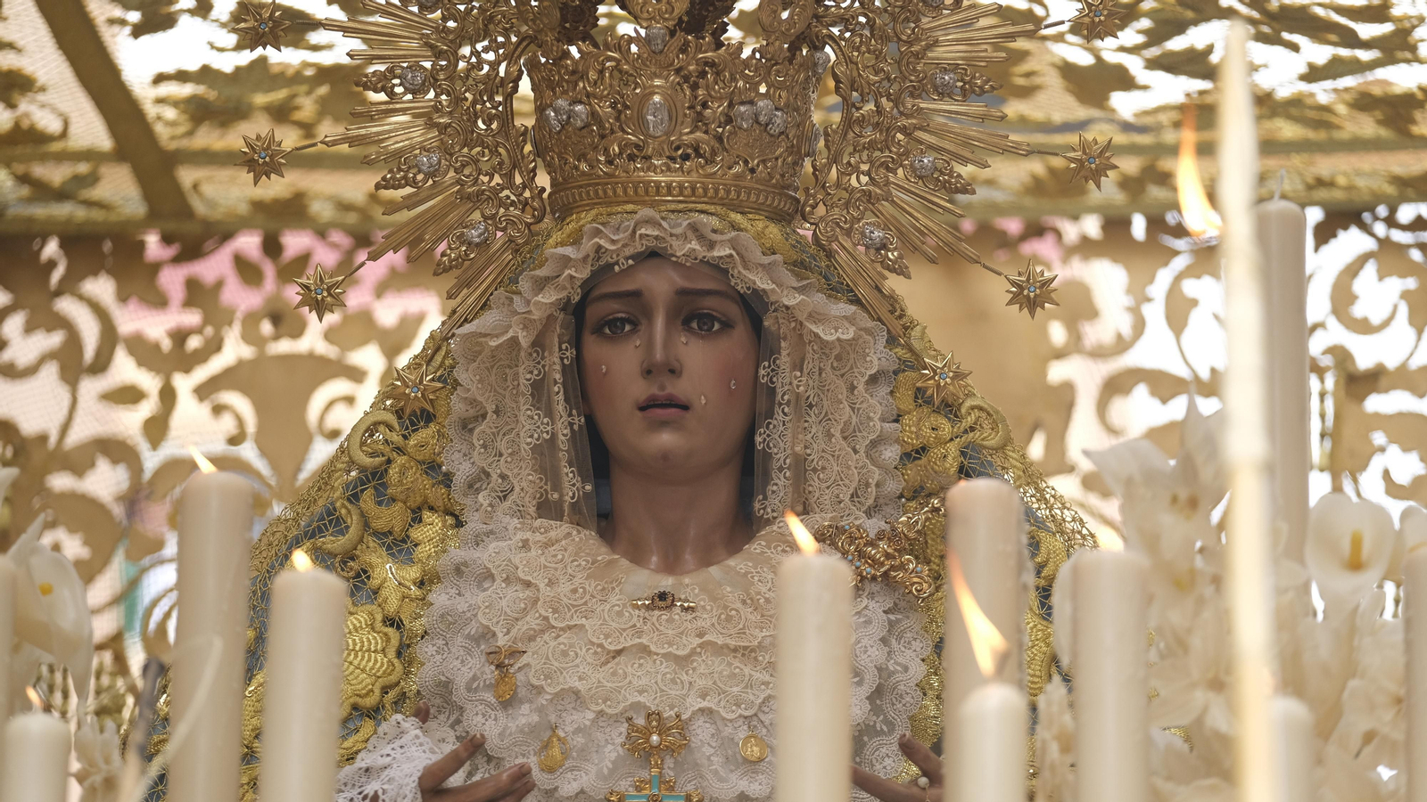 La procesión de Los Ángeles en Almería, en imágenes