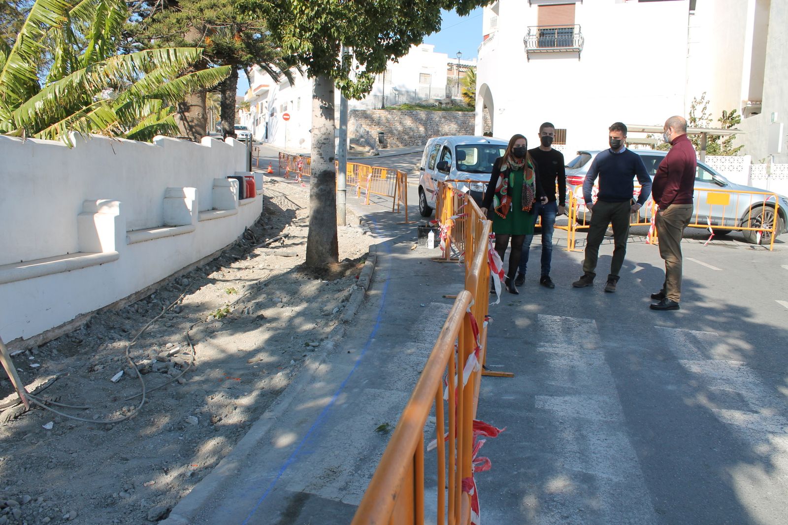 Costa de Granada: Salobreña continúa con los arreglos del acerado del Portichuelo