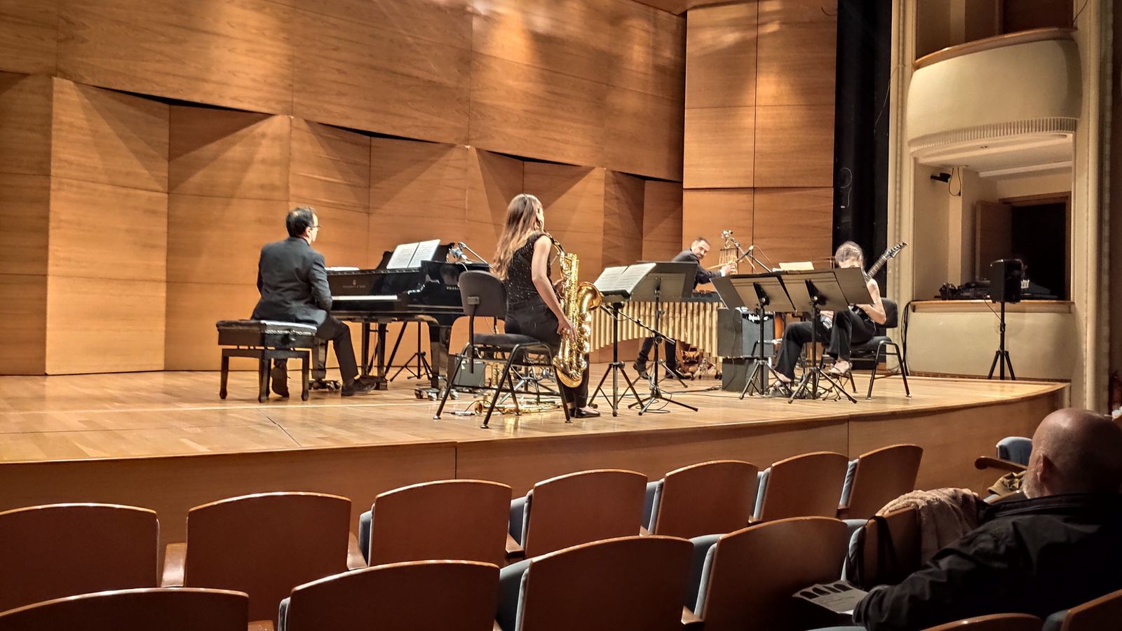 Ignacio Torner, Elisa Urrestarazu, Baldomero Lloréns y Pilar Rius en el Espacio Turina.