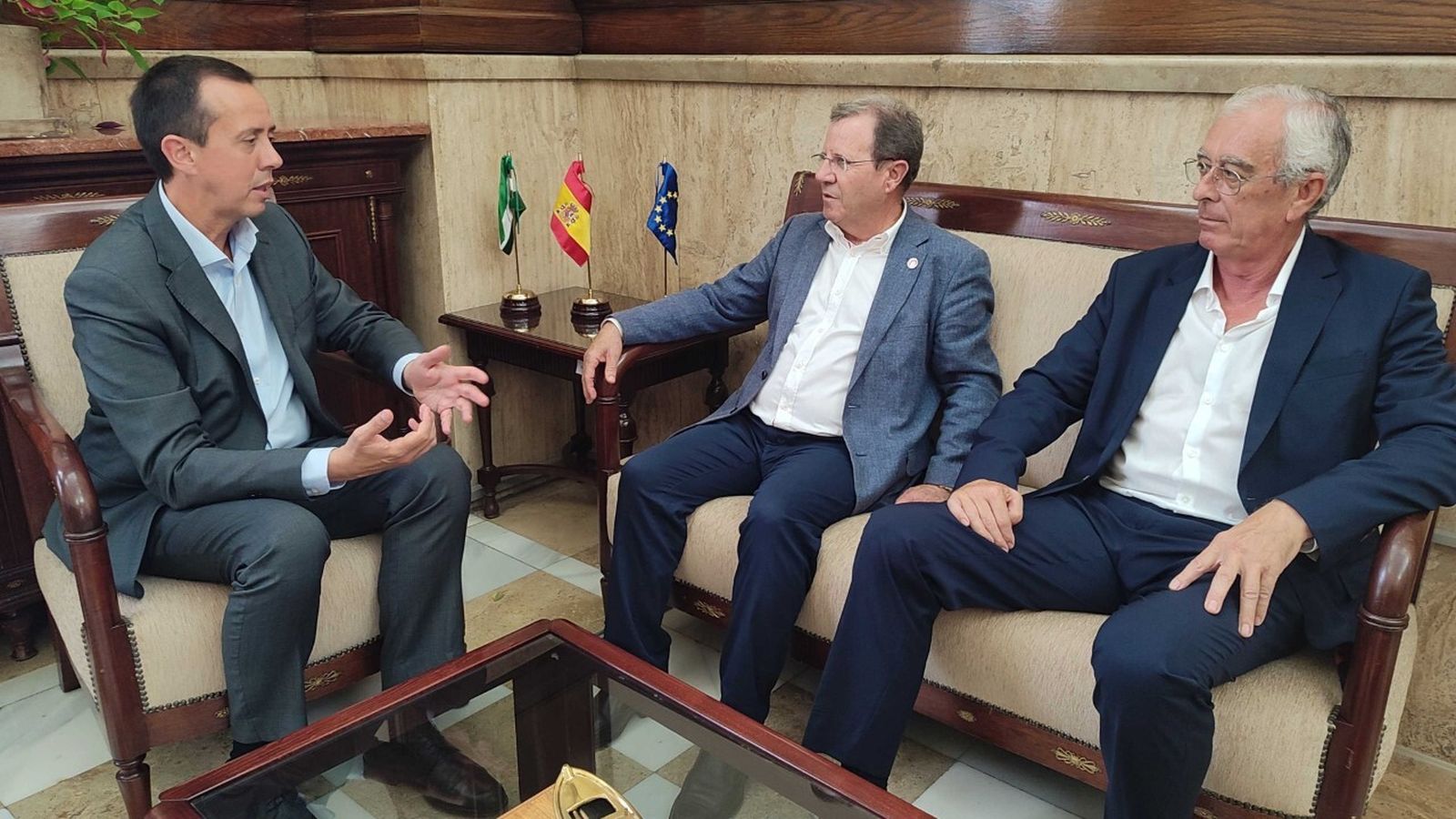 José María Martín con Jerónimo Parra y José Cano