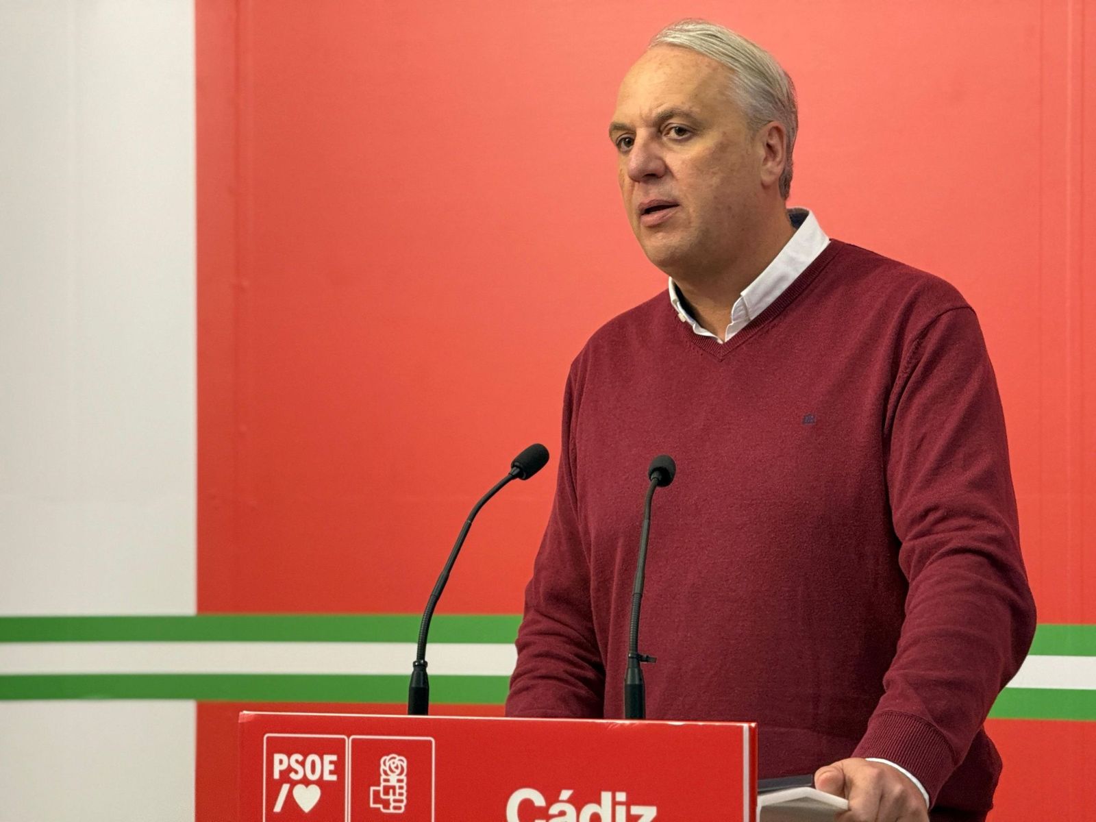 El secretario general del PSOE de Cádiz y diputado en el Congreso, Juan Carlos Ruiz Boix.