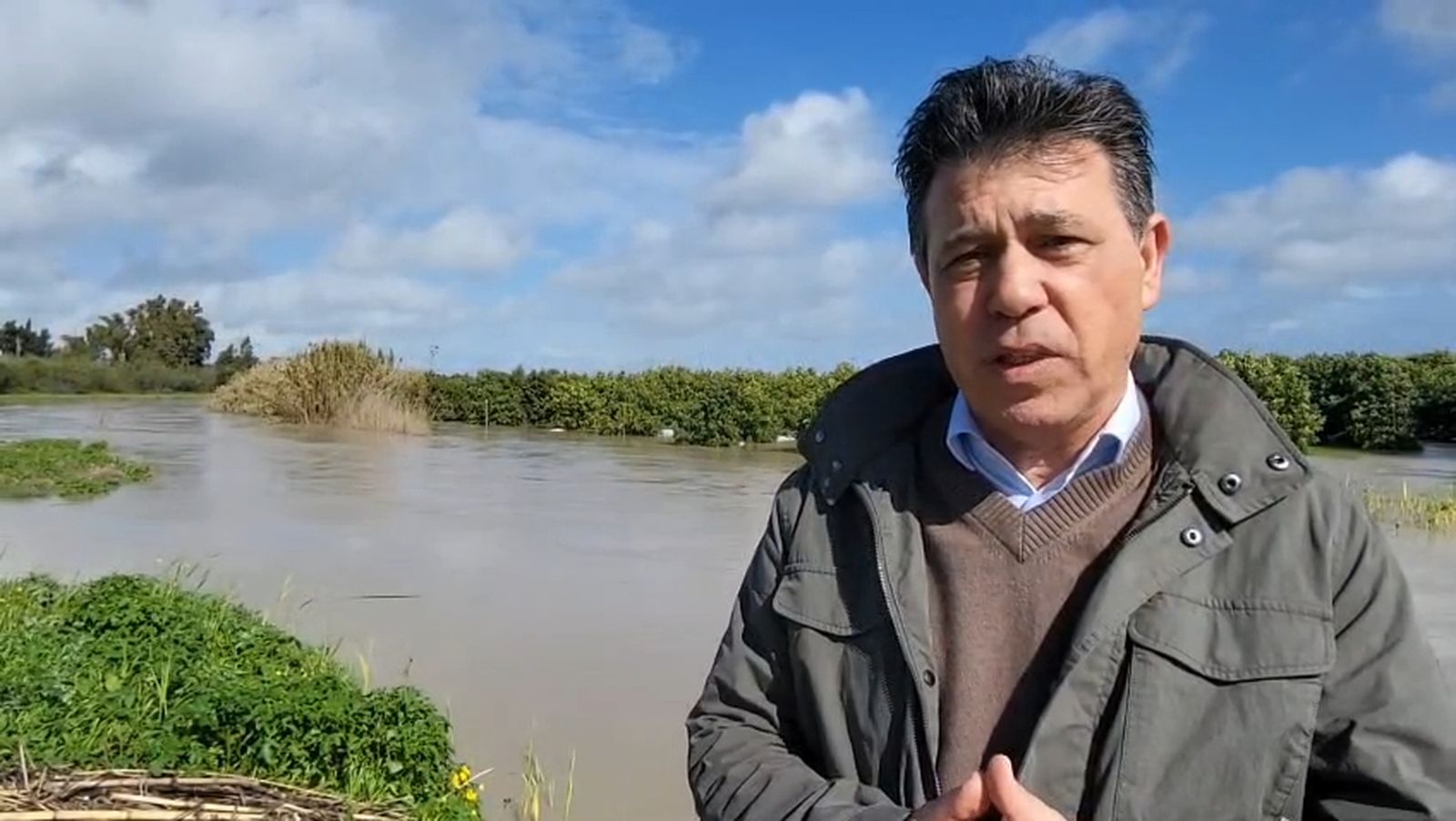 Coag-Cádiz lanza un SOS desde la zona cero de Jerez por los daños del temporal en la agricultura y la ganadería de la provincia