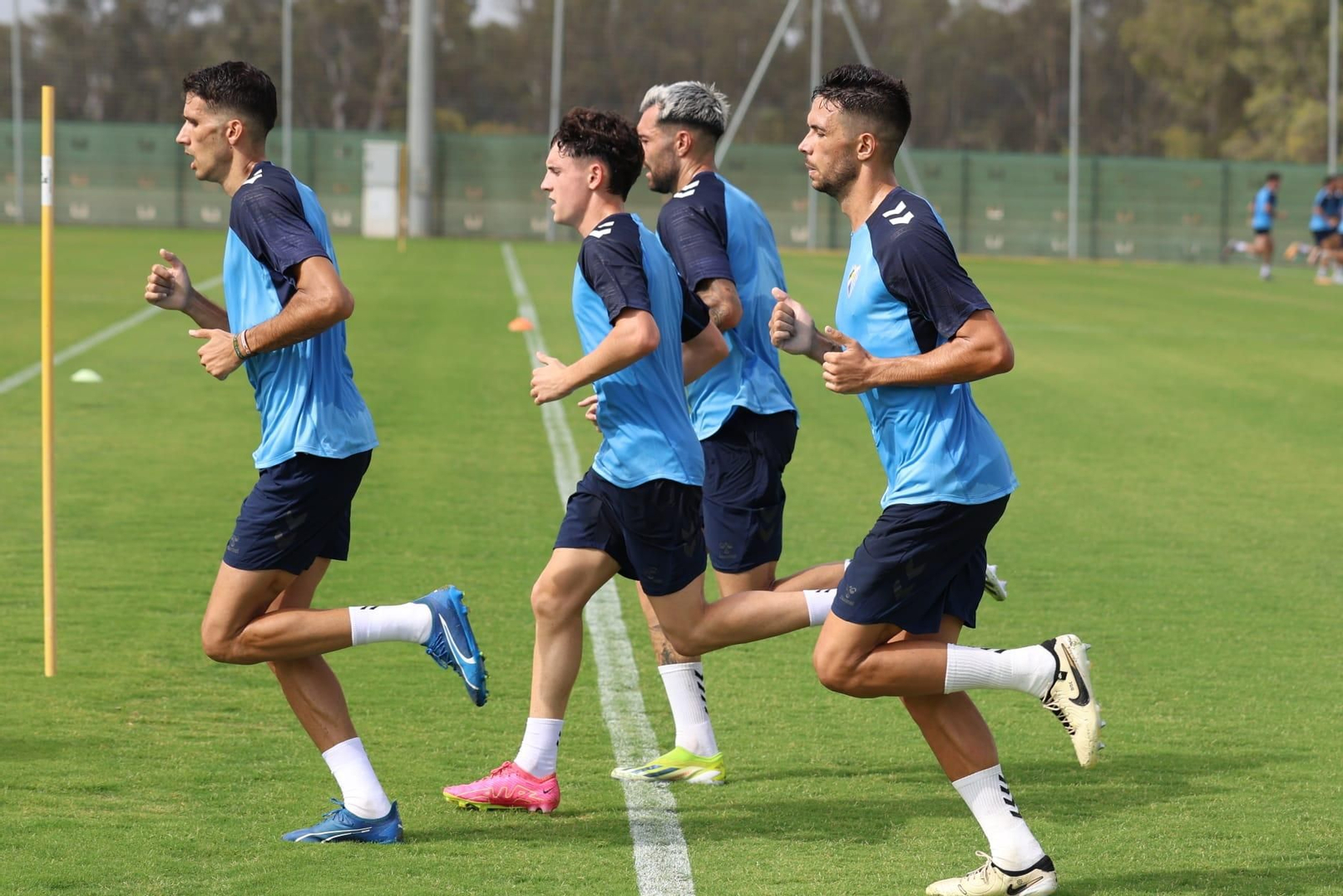 El primer entrenamiento de la semana del Málaga CF, en fotos