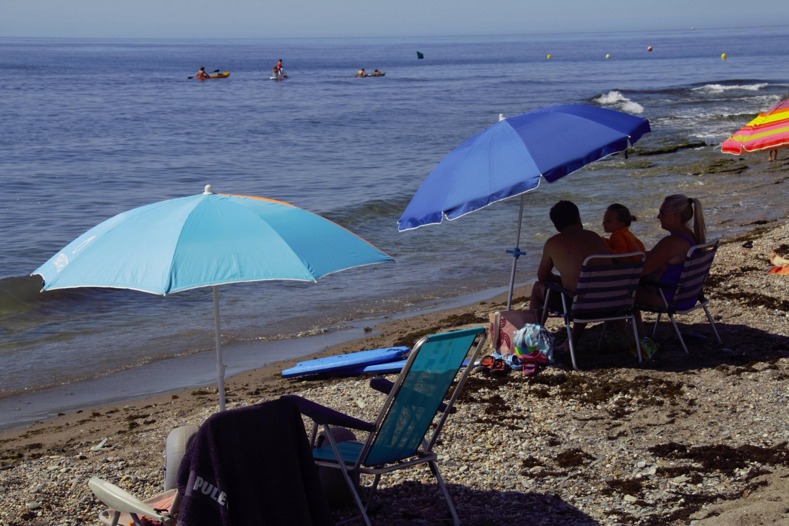 Las imágenes de la partida submarina de ajedrez en Carchuna