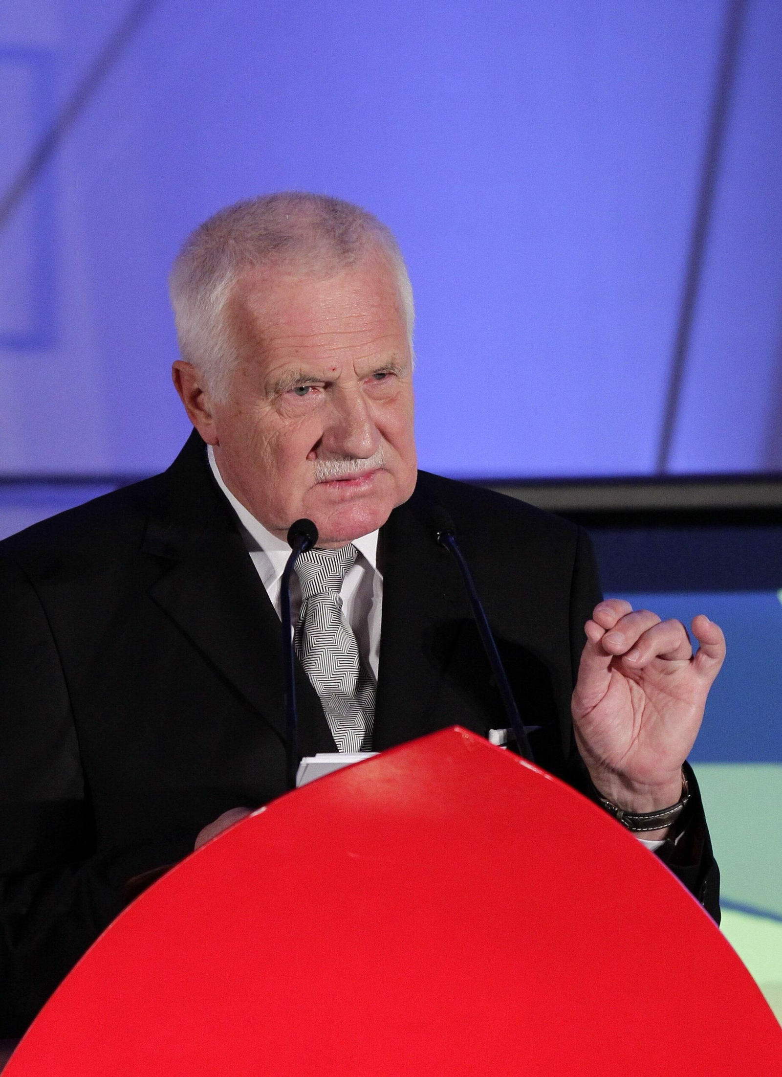El expresidente de la República Checa, Václav  Klaus.