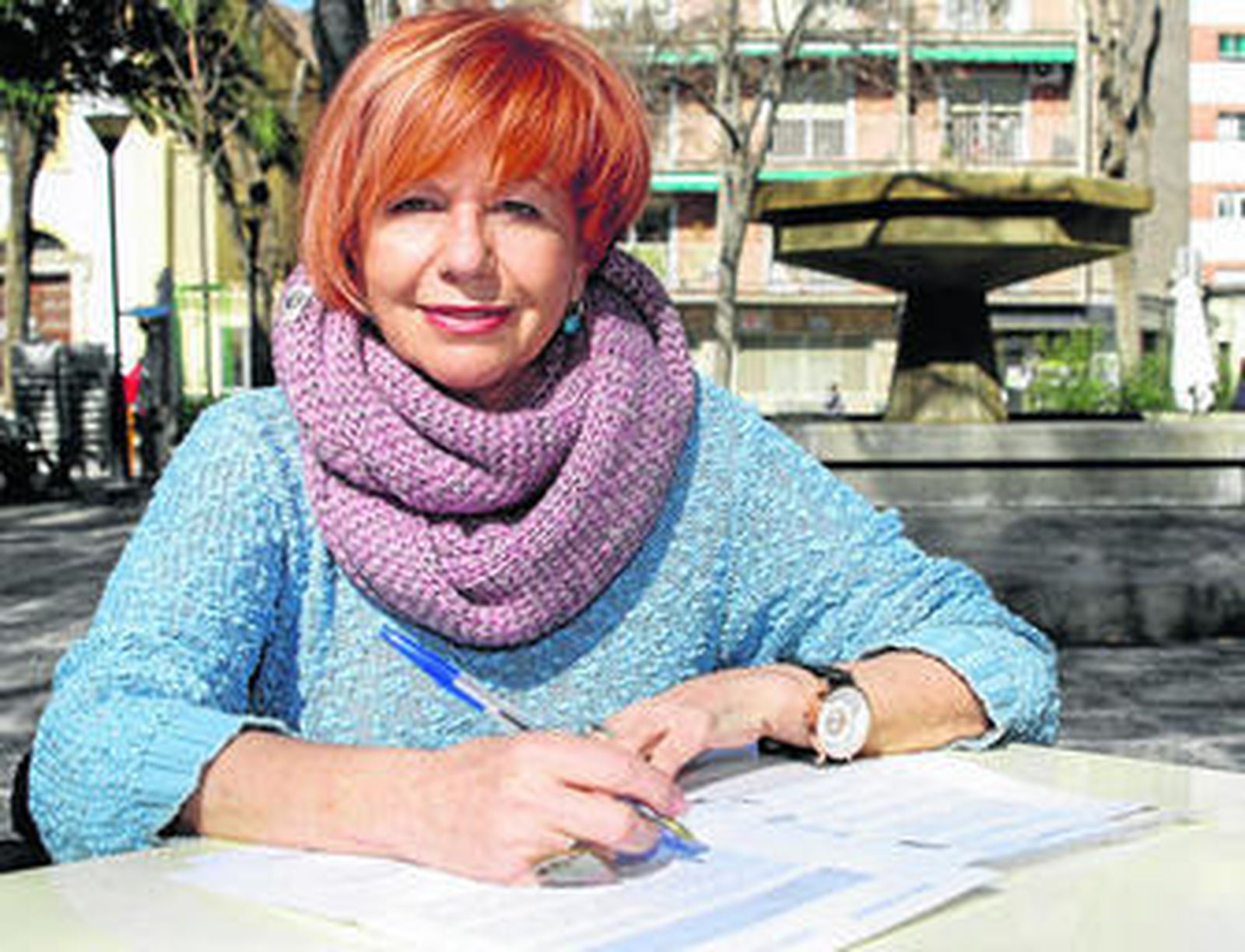 Francisca Pleguezuelos durante su entrevista con Granada Hoy en la capital granadina.