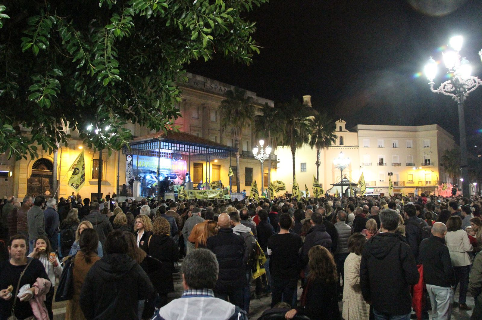Imágenes de la manifestación contra los Fosfoyesos