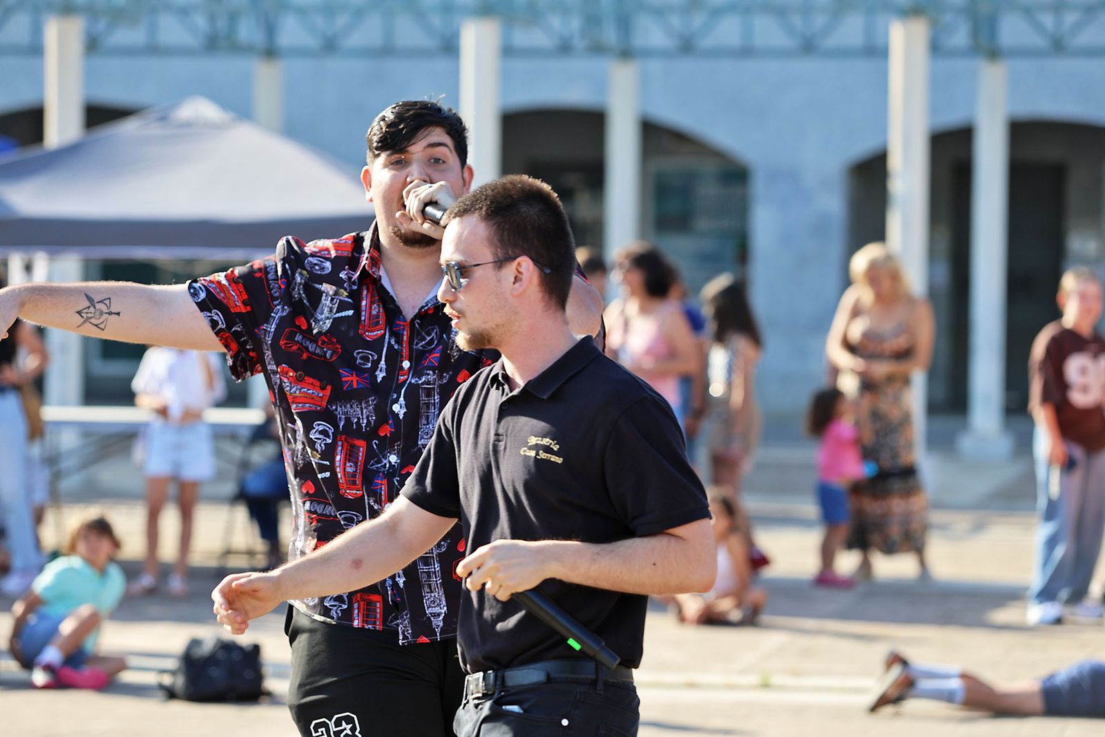 Imágenes de la muestra de arte urbano en la Plaza del Titan de Huelva