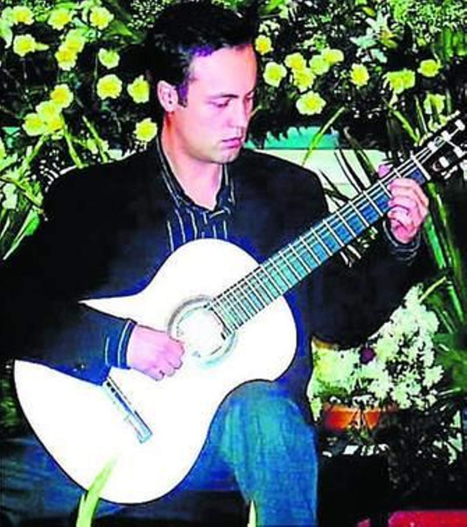 El guitarrista David Martínez García.