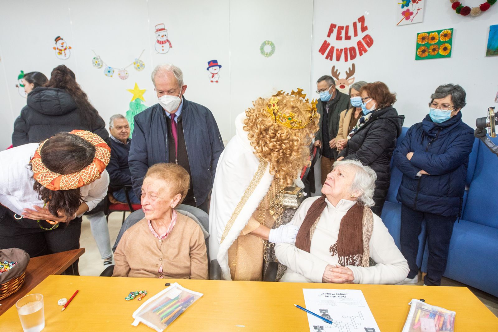 La visita de los Reyes Magos a la asociacion San Rafael de Alzheimer