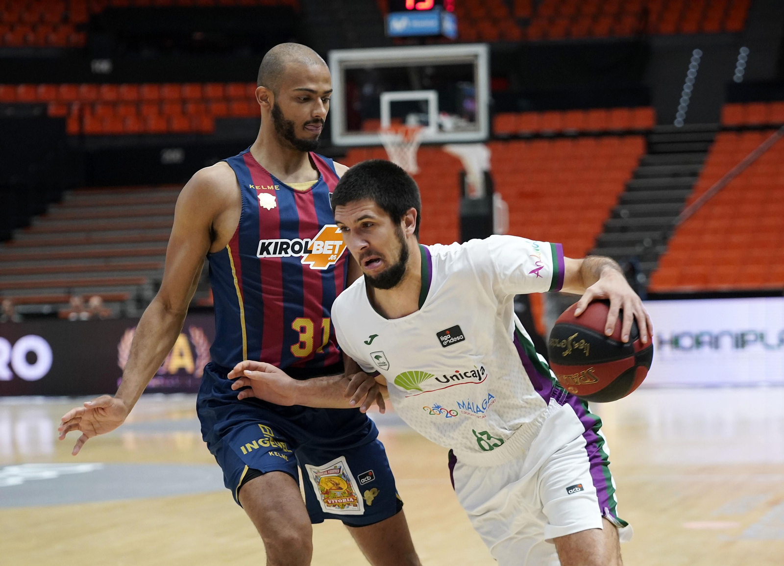 El Baskonia-Unicaja, en fotos