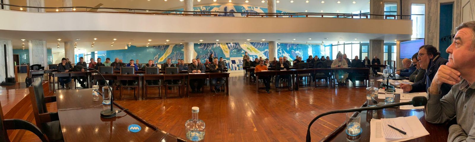 Reunión de pescadores de España y Portugal de la flota del cerco.