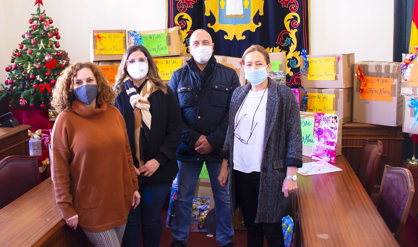 Campaña solidaria en el Ayuntamiento de Níjar.