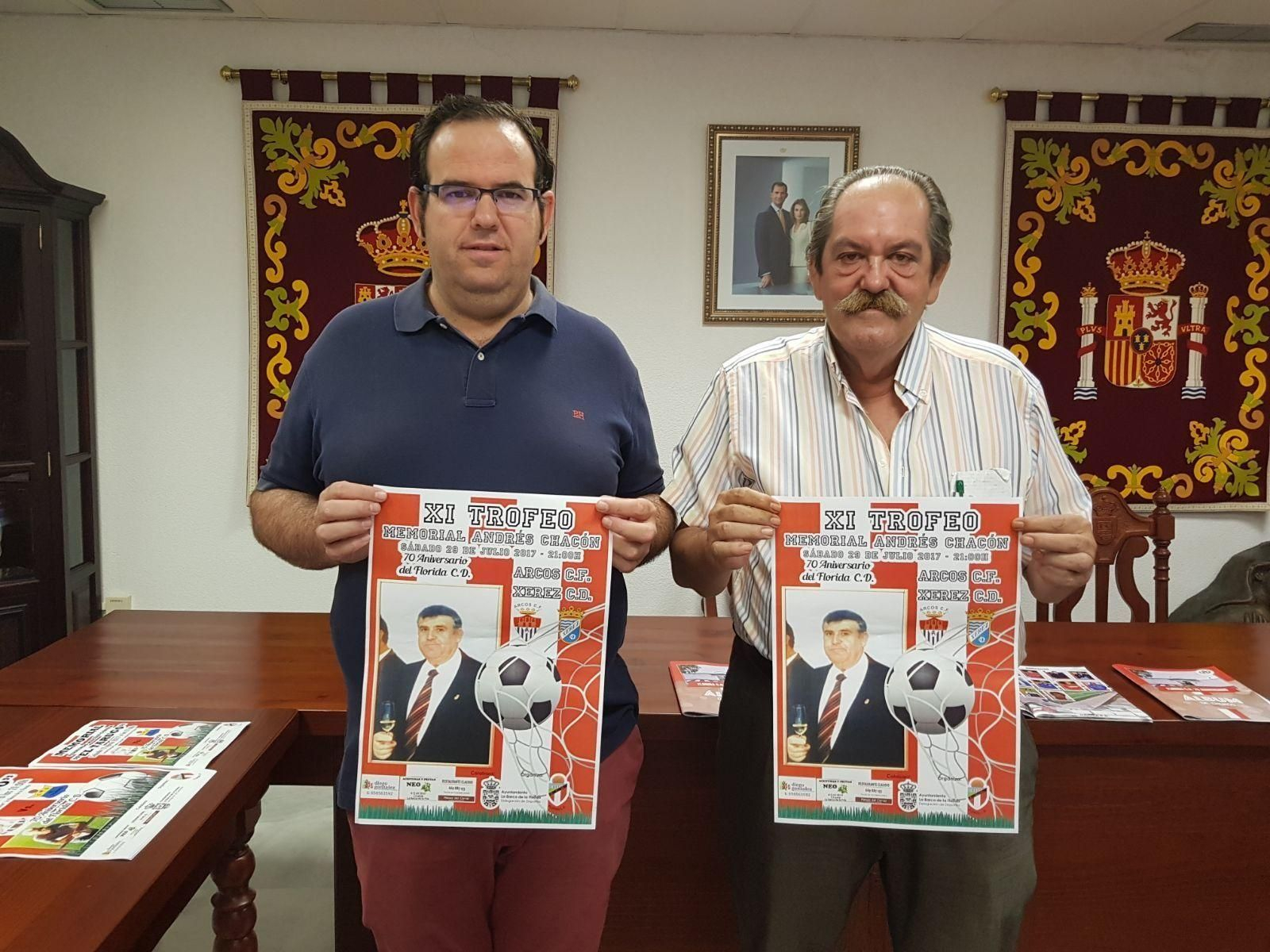 El alcalde de La Barca, junto a Andrés Oñate, presidente del Florida.