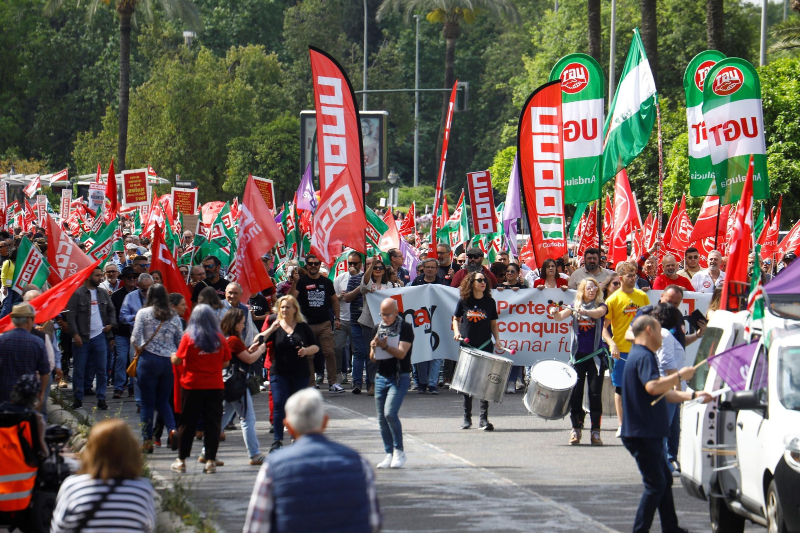 Todas las imágenes de la manifestación del 1 de mayo en Córdoba Todas las imágenes de la manifestación del 1 de mayo en Córdoba