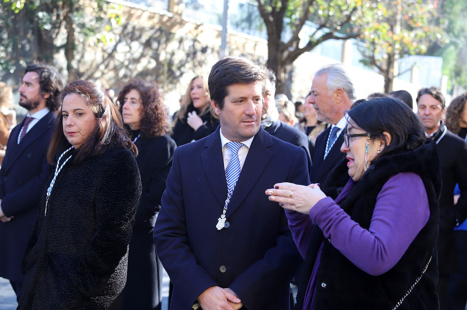 Imágenes del ambiente en la procesión de San Sebastián
