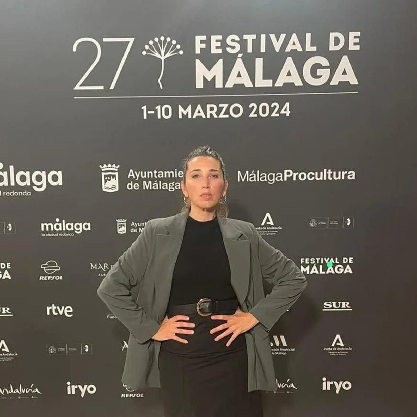 La actriz Rocío Martín en el Festival de Málaga.