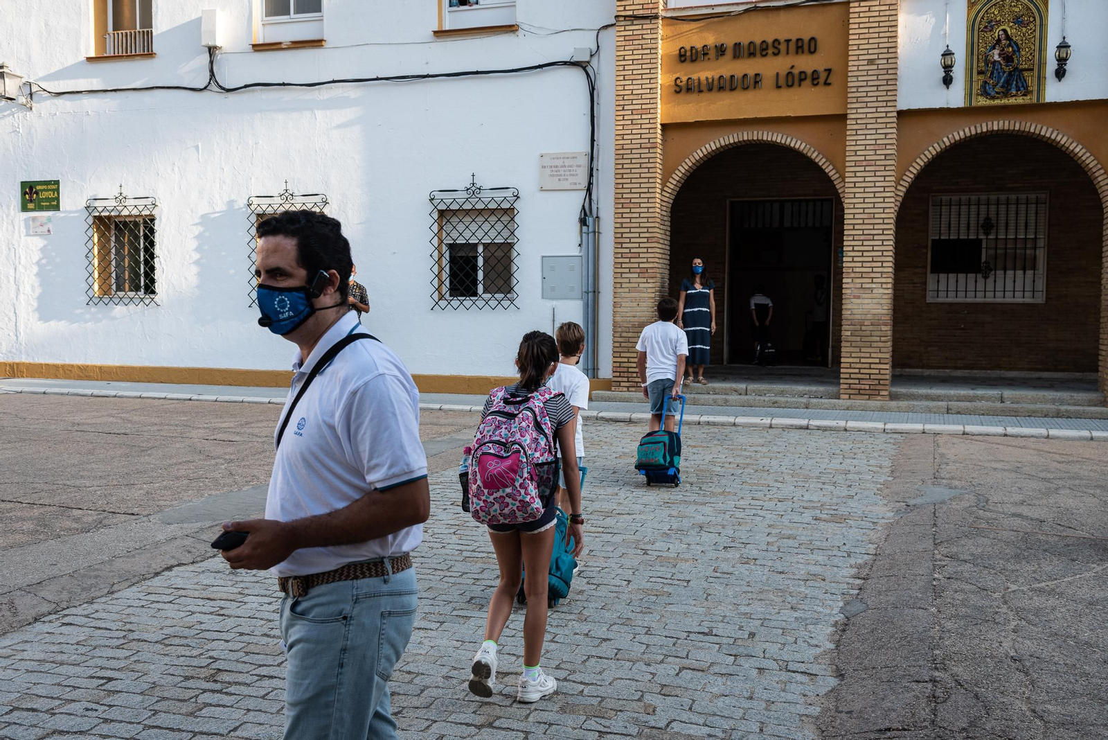 Imágenes de la vuelta al cole en Huelva