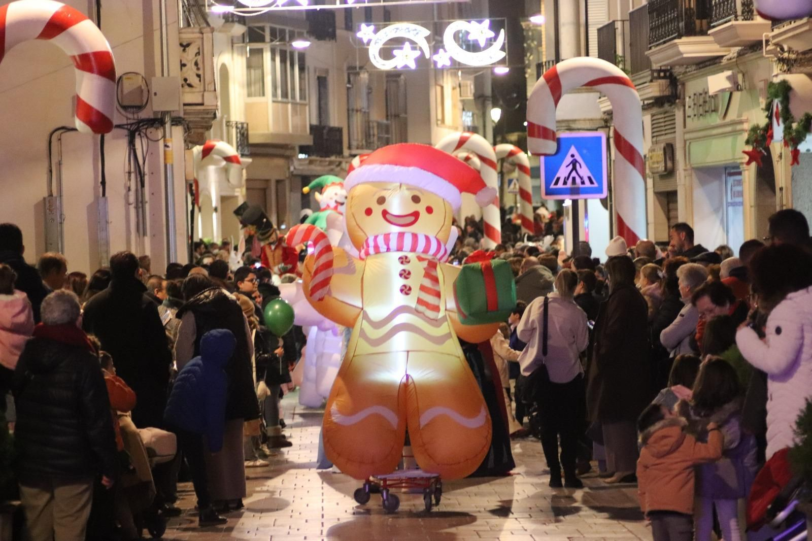 Inauguración del alumbrado especial de Navidad en Montilla