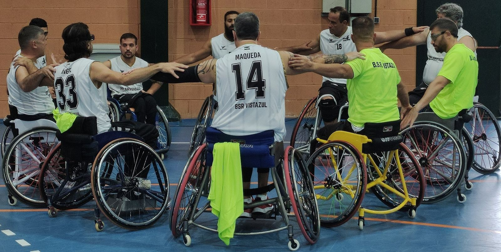 El equipo del BSR Vistazul antes de empezar un partido.