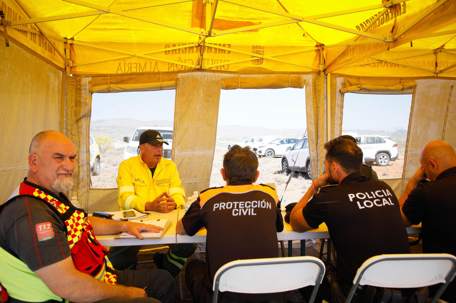 Así se ha vivido el simulacro de incendio forestal en Turre